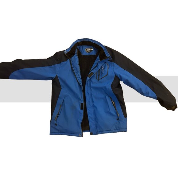 Other - Boys’ Large Winter Jacket – Black & Blue